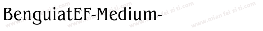 BenguiatEF-Medium字体转换