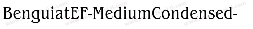 BenguiatEF-MediumCondensed字体转换