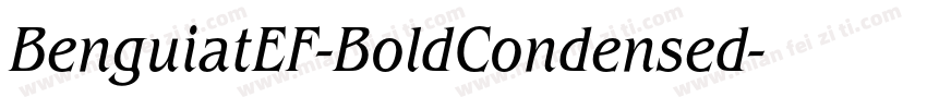 BenguiatEF-BoldCondensed字体转换