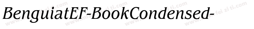 BenguiatEF-BookCondensed字体转换