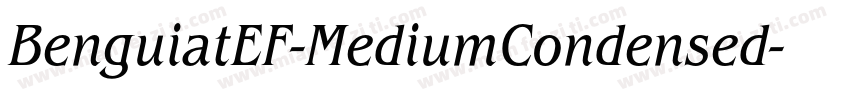 BenguiatEF-MediumCondensed字体转换