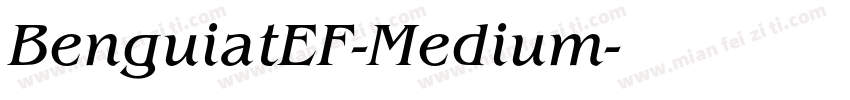 BenguiatEF-Medium字体转换