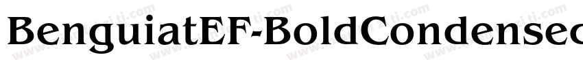 BenguiatEF-BoldCondensed字体转换
