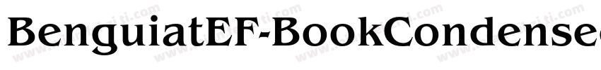 BenguiatEF-BookCondensedIta字体转换