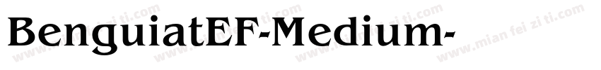 BenguiatEF-Medium字体转换