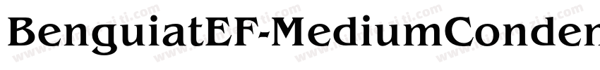 BenguiatEF-MediumCondensedIta字体转换