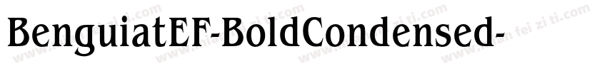 BenguiatEF-BoldCondensed字体转换