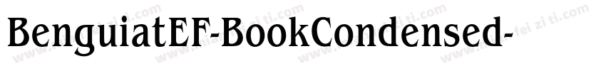BenguiatEF-BookCondensed字体转换