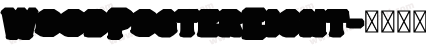 WoodPosterEight字体转换