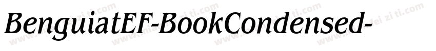 BenguiatEF-BookCondensed字体转换