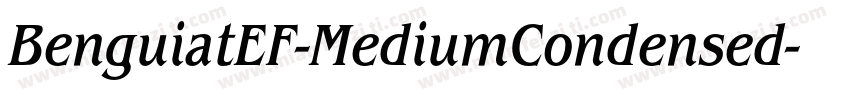 BenguiatEF-MediumCondensed字体转换