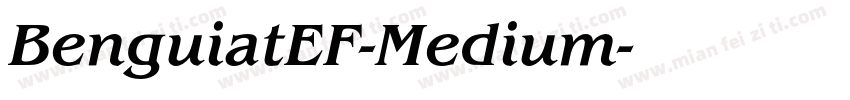 BenguiatEF-Medium字体转换