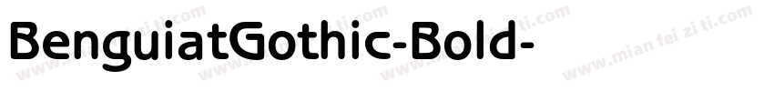 BenguiatGothic-Bold字体转换