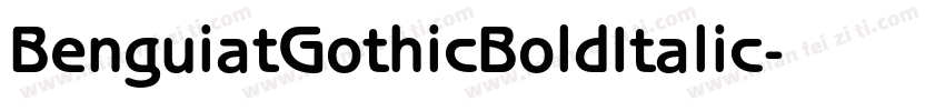 BenguiatGothicBoldItalic字体转换
