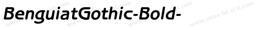 BenguiatGothic-Bold字体转换