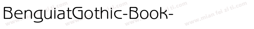 BenguiatGothic-Book字体转换