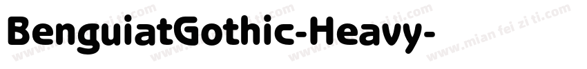 BenguiatGothic-Heavy字体转换