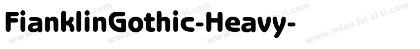 FianklinGothic-Heavy字体转换