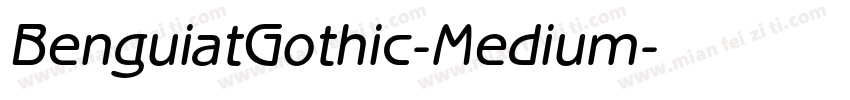 BenguiatGothic-Medium字体转换