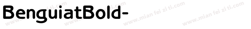 BenguiatBold字体转换