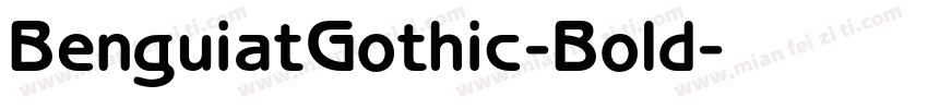 BenguiatGothic-Bold字体转换
