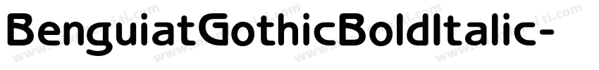 BenguiatGothicBoldItalic字体转换