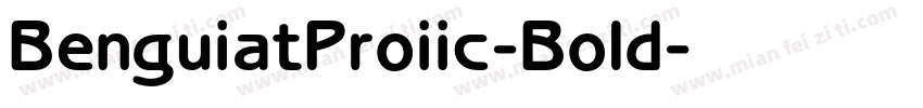 BenguiatProiic-Bold字体转换