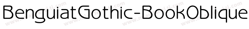 BenguiatGothic-BookOblique字体转换