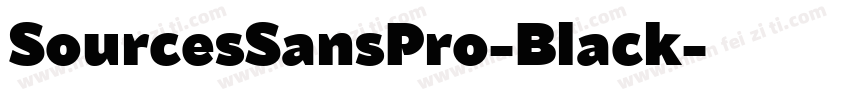 SourcesSansPro-Black字体转换