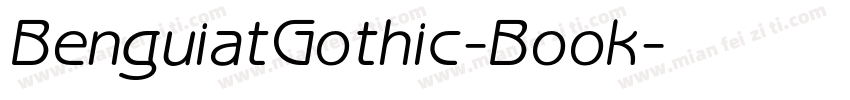 BenguiatGothic-Book字体转换