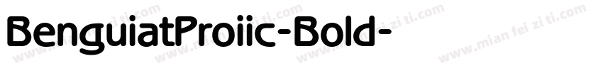 BenguiatProiic-Bold字体转换