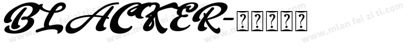 BLACKER字体转换