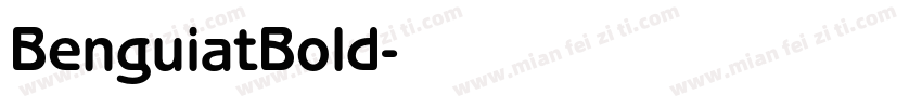 BenguiatBold字体转换