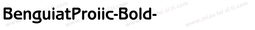 BenguiatProiic-Bold字体转换