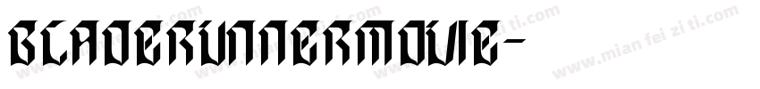 bladeRunnermovie字体转换