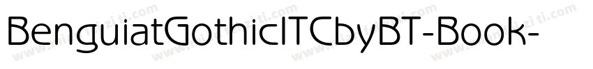 BenguiatGothicITCbyBT-Book字体转换