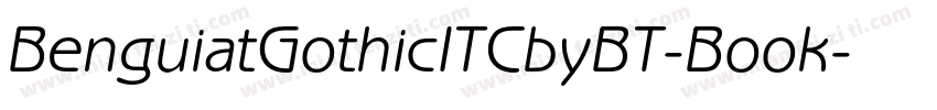 BenguiatGothicITCbyBT-Book字体转换