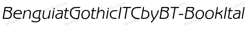 BenguiatGothicITCbyBT-BookItal字体转换