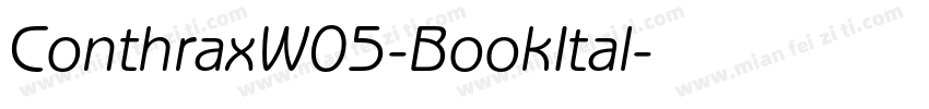 ConthraxW05-BookItal字体转换
