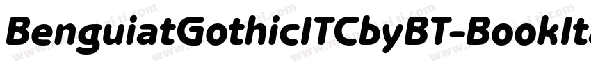 BenguiatGothicITCbyBT-BookItal字体转换