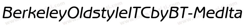 BerkeleyOldstyleITCbyBT-MedItal字体转换