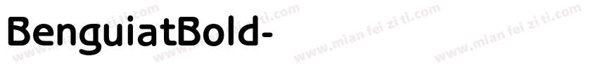 BenguiatBold字体转换