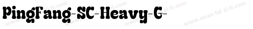 PingFang-SC-Heavy-G字体转换