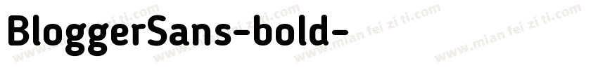 BloggerSans-bold字体转换