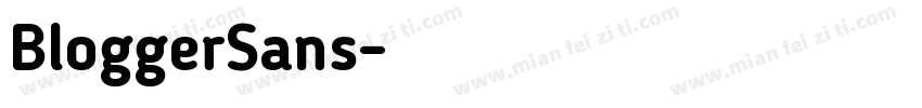 BloggerSans字体转换