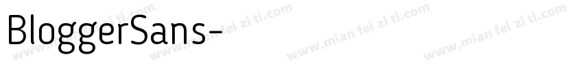 BloggerSans字体转换