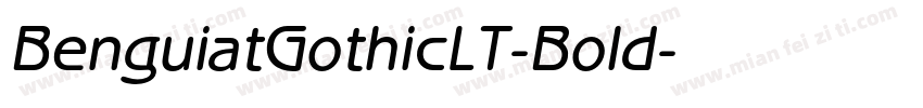 BenguiatGothicLT-Bold字体转换