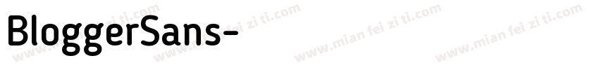 BloggerSans字体转换
