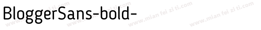 BloggerSans-bold字体转换