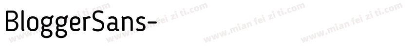 BloggerSans字体转换